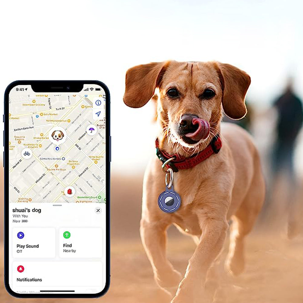 4Pcs For Apple Airtag Case Cover Anti-lost Keychain Ring Protective Case Style 1