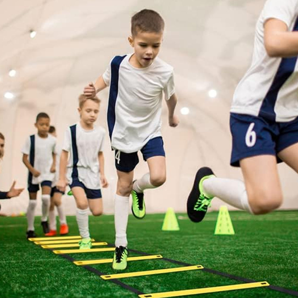 18Pcs Speed Agility Ladder Training Equipment Set Exercise Ladders for Football Footwork Soccer Training Fitness