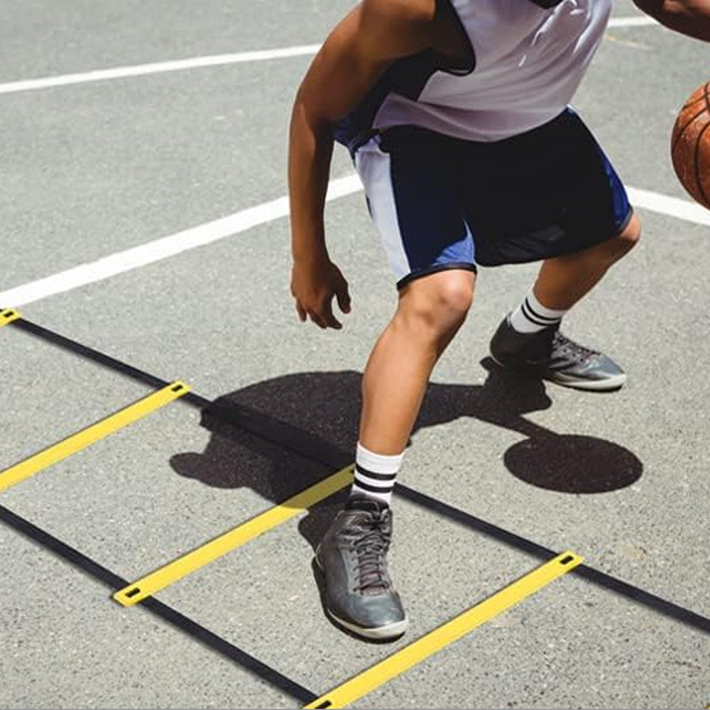 17Pcs Speed Agility Ladder Training Equipment Set Exercise Ladders for Football Footwork Soccer Training Fitness