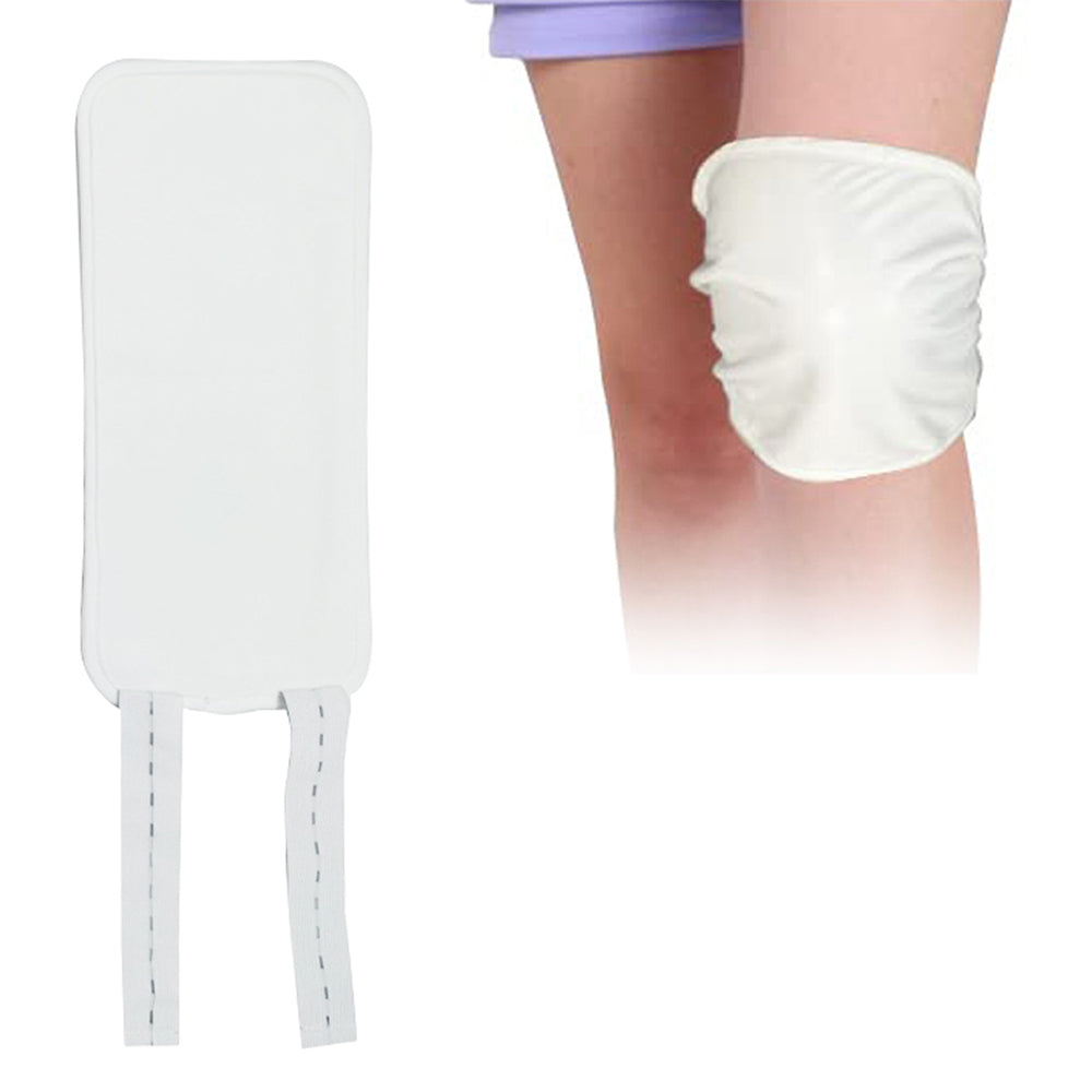 2Pcs Castor Oil Pack for Knee Calf Reusable Compress Castor Oil Wrap White