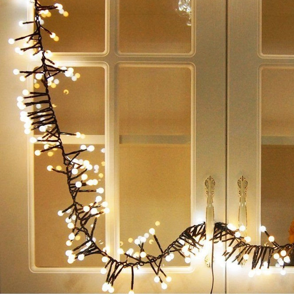 8 Modes Firecracker String Lights Christmas  LED Fairy Lights Decorations Warm and White