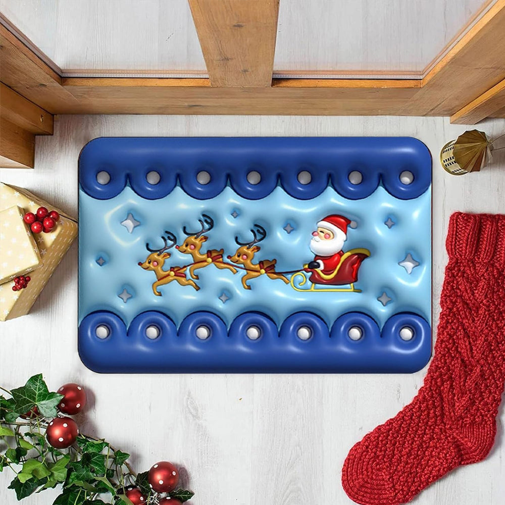 Funny Christmas Welcome Mat Door Mat Non-slip Floor Mat Entryway Mat Home Decor Style 4