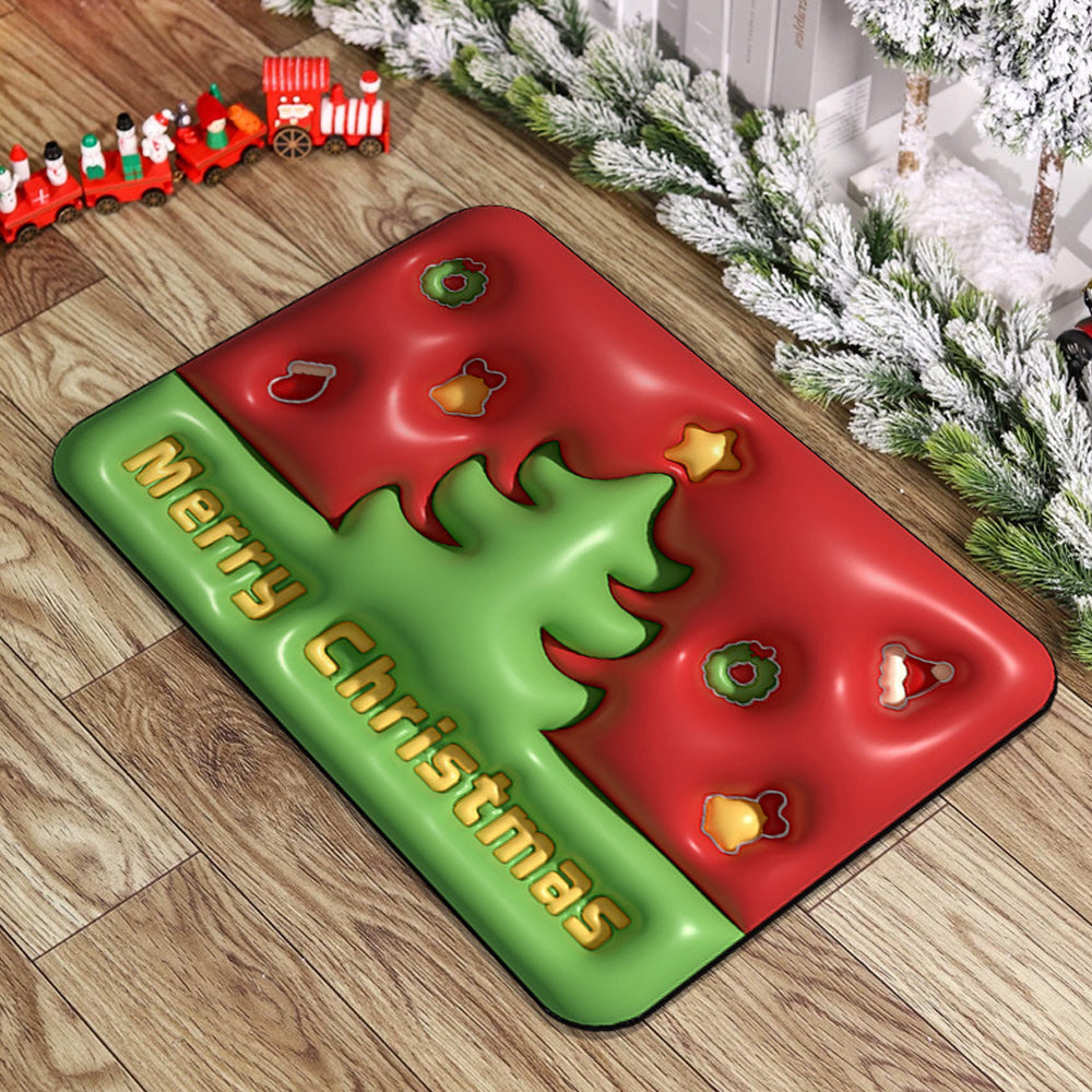 Funny Christmas Welcome Mat Door Mat Non-slip Floor Mat Entryway Mat Home Decor Style 2