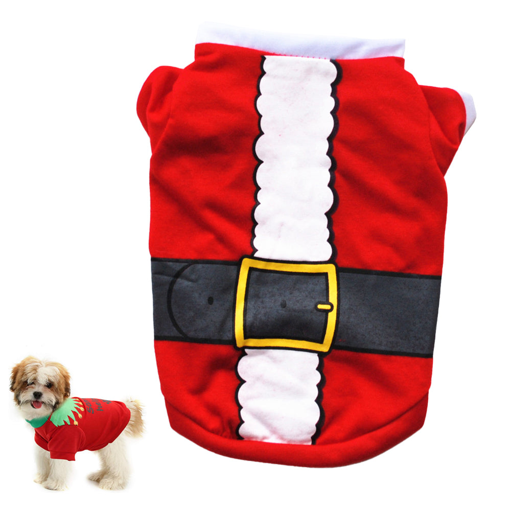 Pet Clothes Christmas Vest Puppy Dog Cat Apparel Costume Coat Jacket-Style 1