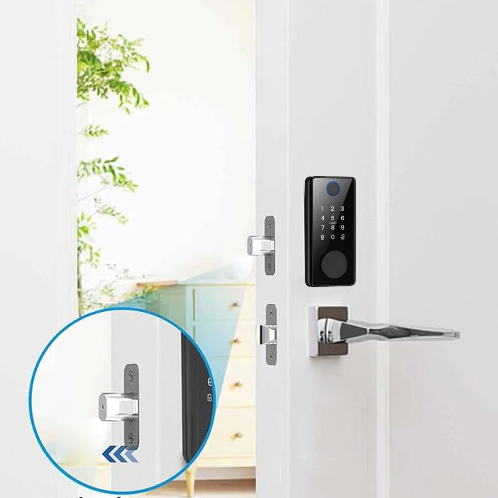 5 in 1 Electronic Smart Door Lock Touch Bluetooth Fingerprint Door Lock Home Security Lock