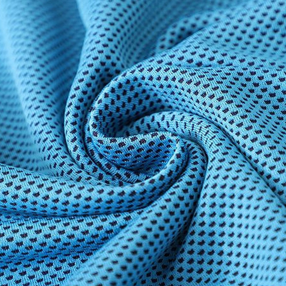 Cooling Beach Poncho Quick Drying Beach Hoodie Sun Protection Cloak Blue