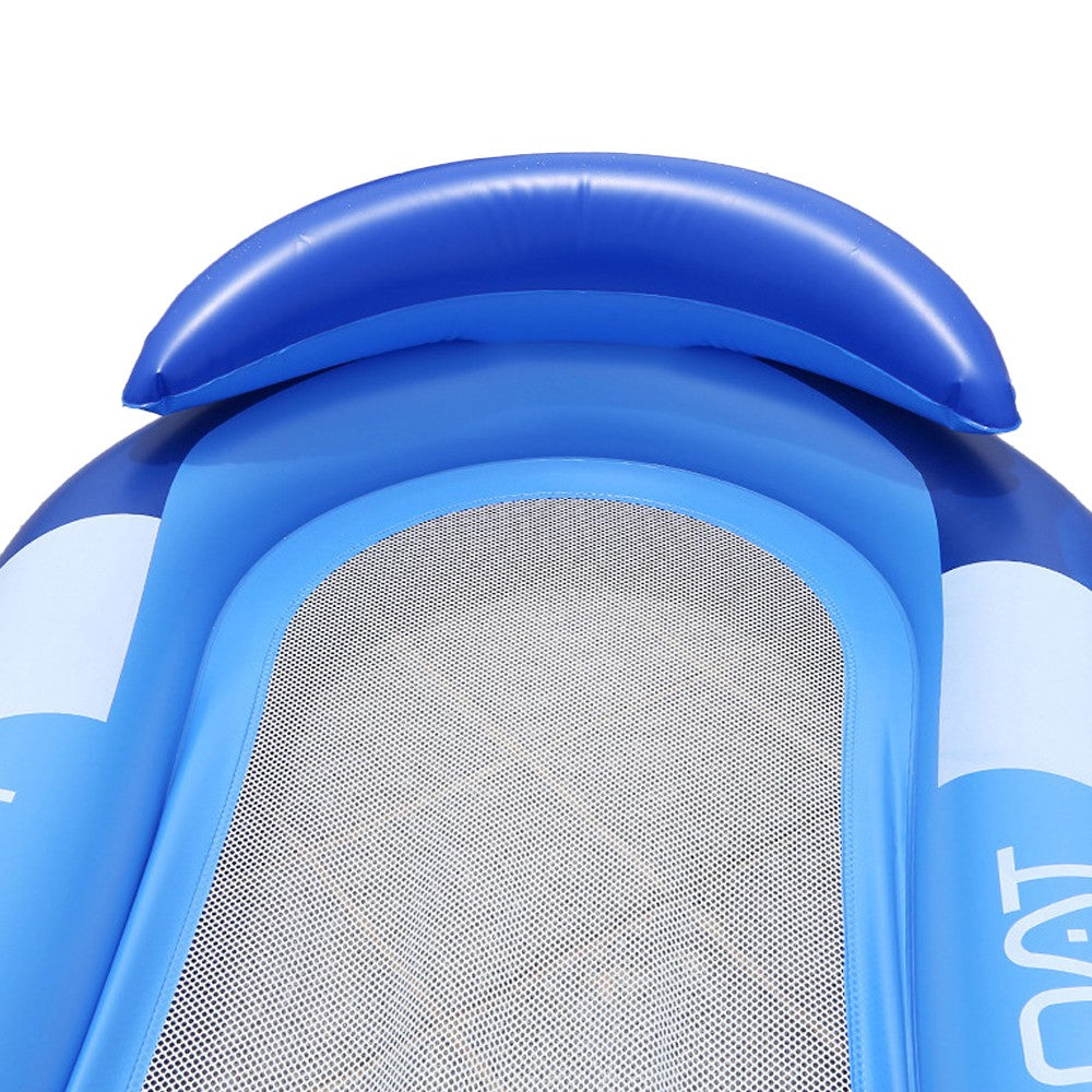 Inflatable Pool Mat Floating Pool Lounge Raft Water Bed Blue