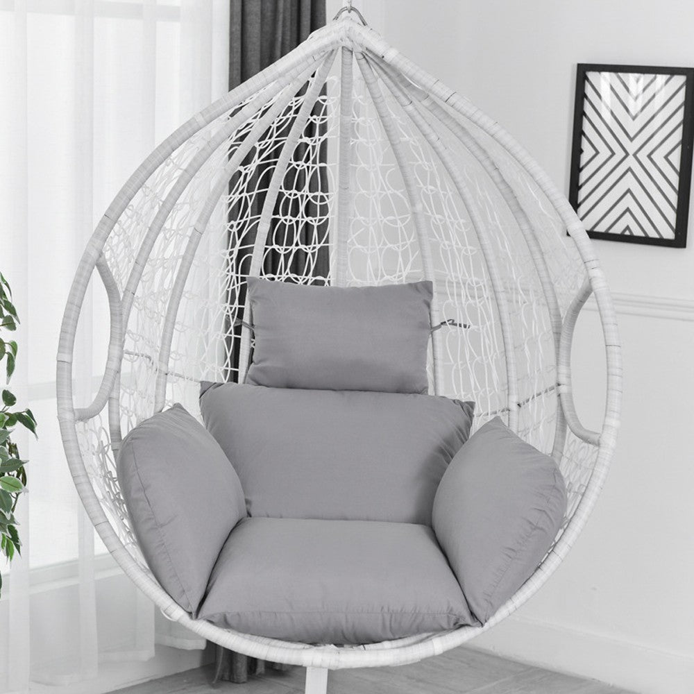 Hanging Swing Chair Cushion Egg Chair Pad Outdoor Garden Home Decor Grey
