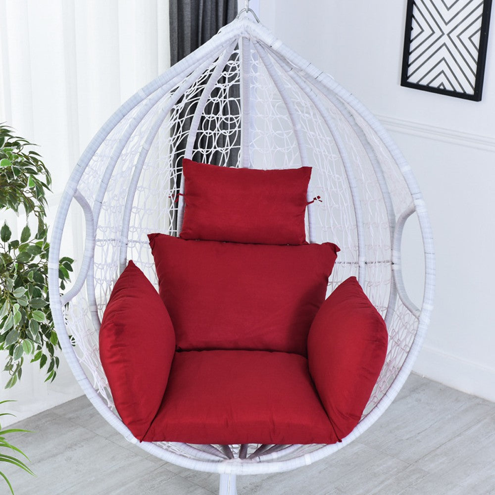 Hanging Swing Chair Cushion Egg Chair Pad Outdoor Garden Home Decor Red