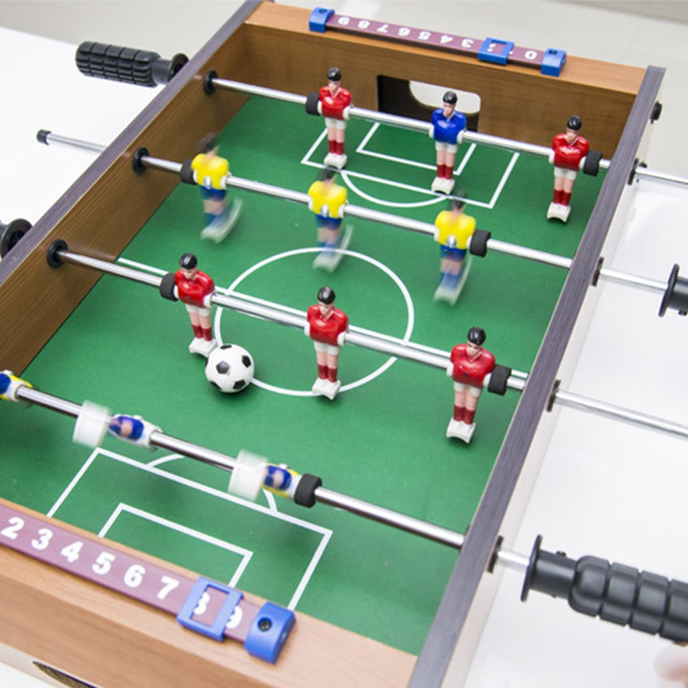 Foosball Games Set Table Top Football Game Set Kids Sport Toy Set with Two Balls and Score Keeper