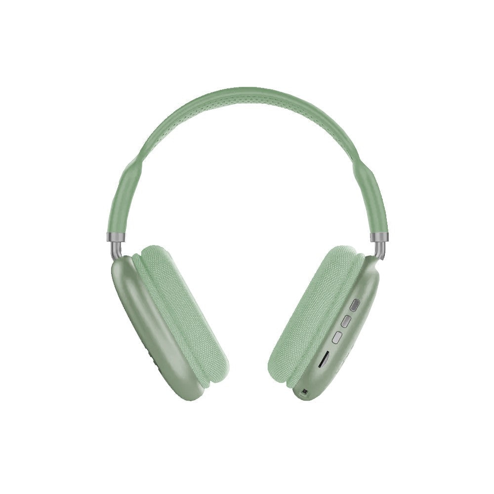 Colorful LED Wireless Headphones Bluetooth Stereo Earphones Over-Ear Headset Green