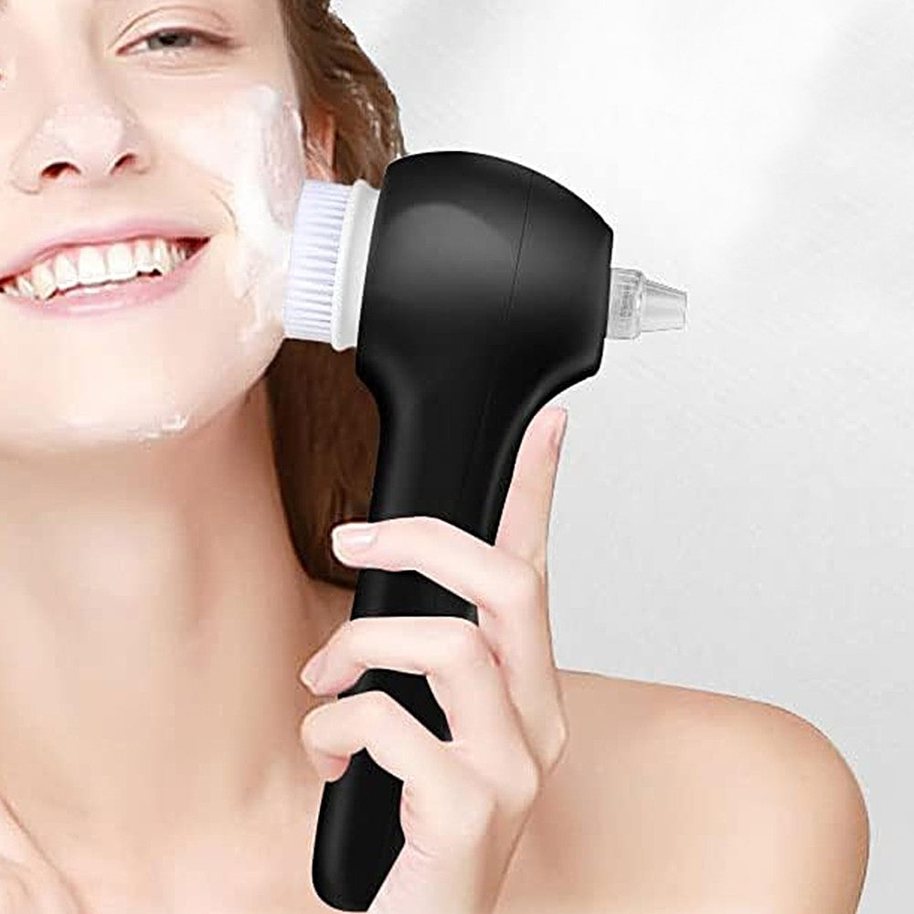 2-in-1 Rechargeable Facial Cleansing Brush LCD Display Blackhead Remover Tool
