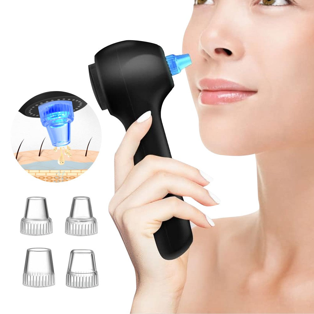 2-in-1 Rechargeable Facial Cleansing Brush LCD Display Blackhead Remover Tool