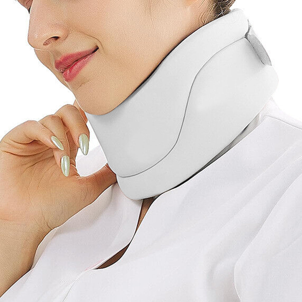 Cervicorrect Neck Brace Cervical Support Ergonomic Neck Collar for Travel Napping White
