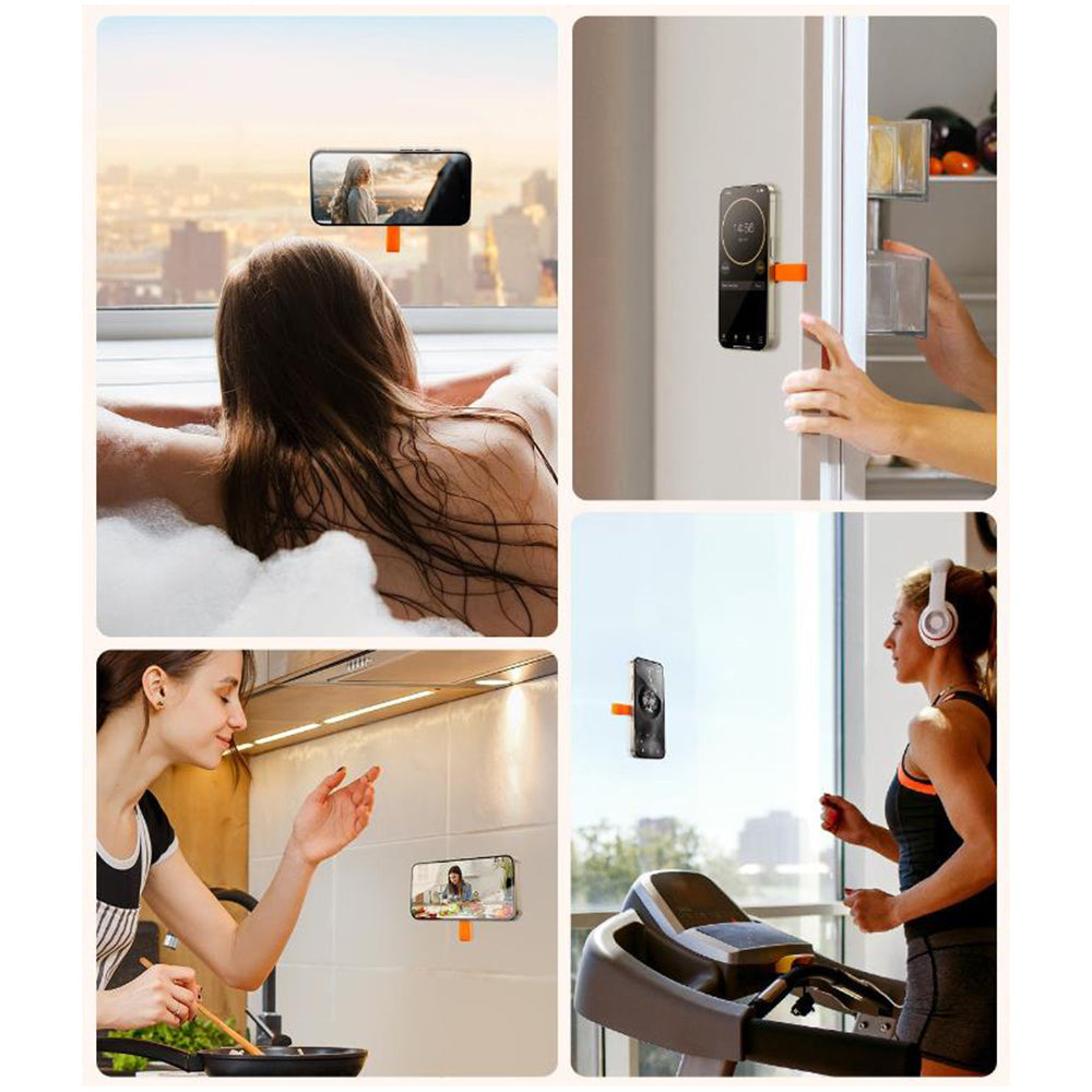 2Pcs Magnetic Silicone Suction Cup Phone Mount MagSafe Hands-Free Stand