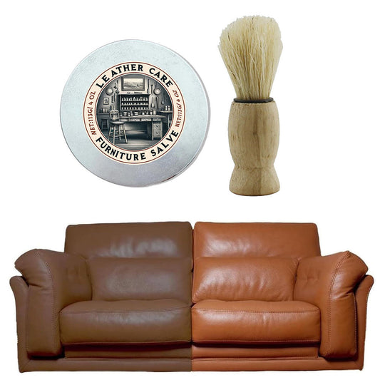 Furniture Salve for Leather Wood Furniture with Salve Brush