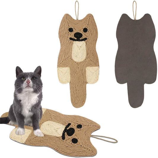 Hanging Pet Cat Scratcher Claw Pad Sisal Scratching Mat Cat Style