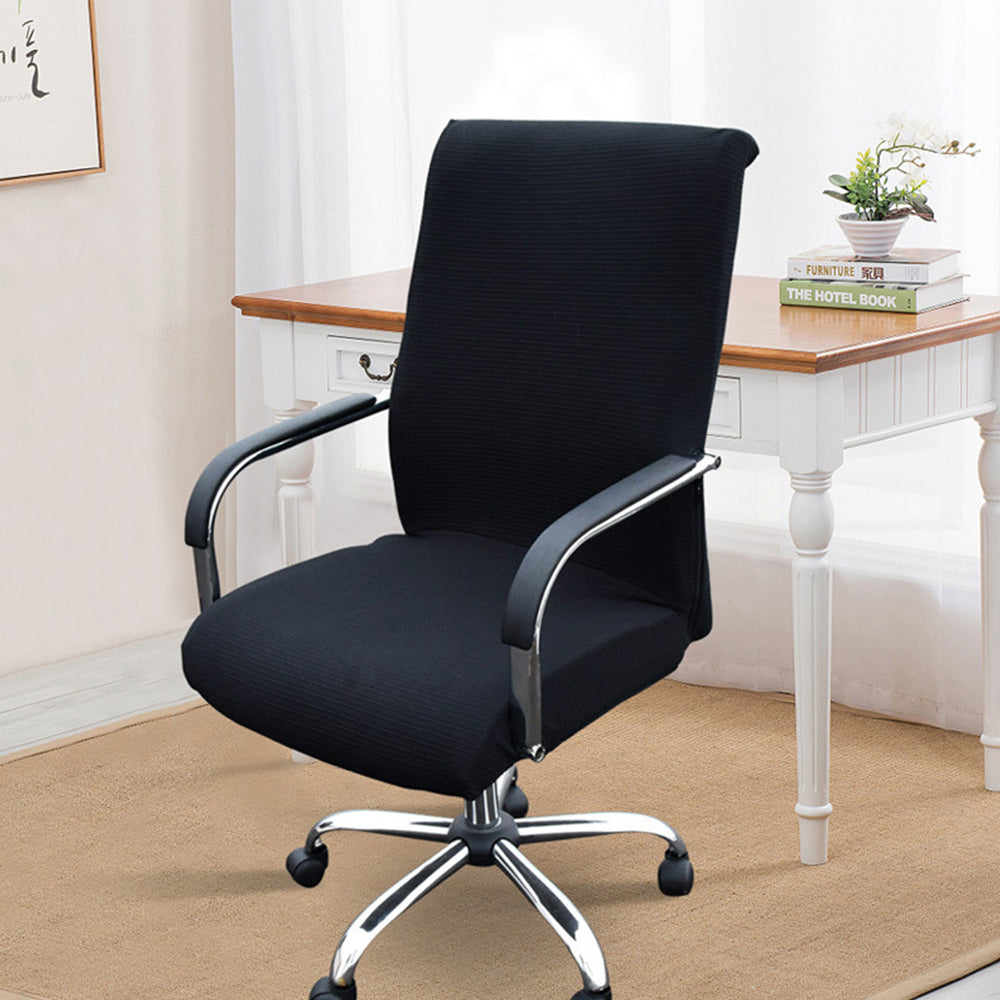 Stretchy Office Chair Cover -Black