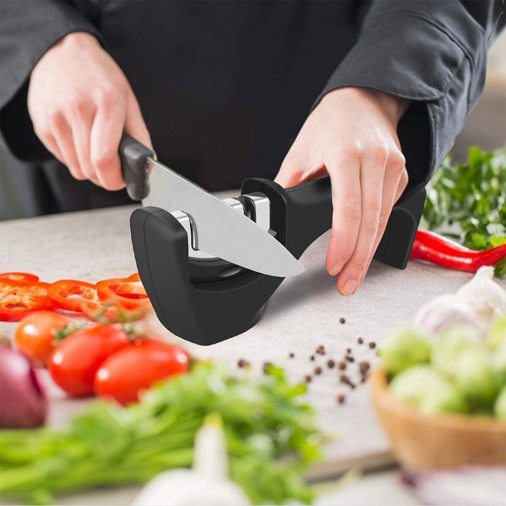 3 Slots Tungsten Steel Ceramic Knife Sharpener