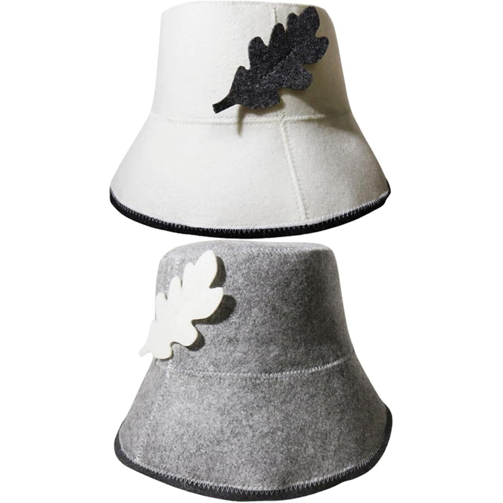 2Pcs Felt Sauna Hat
