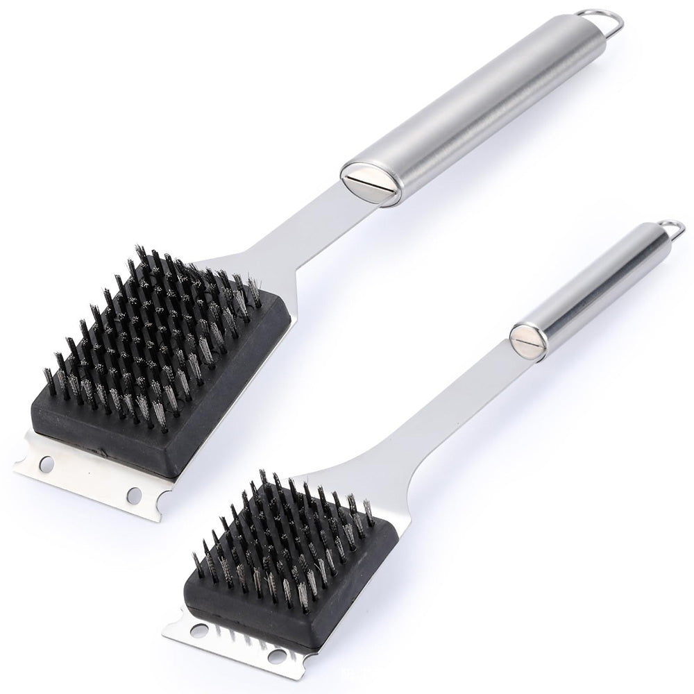 2Pcs Set Grill Cleaning Tools BBQ Grill Brush Scraper