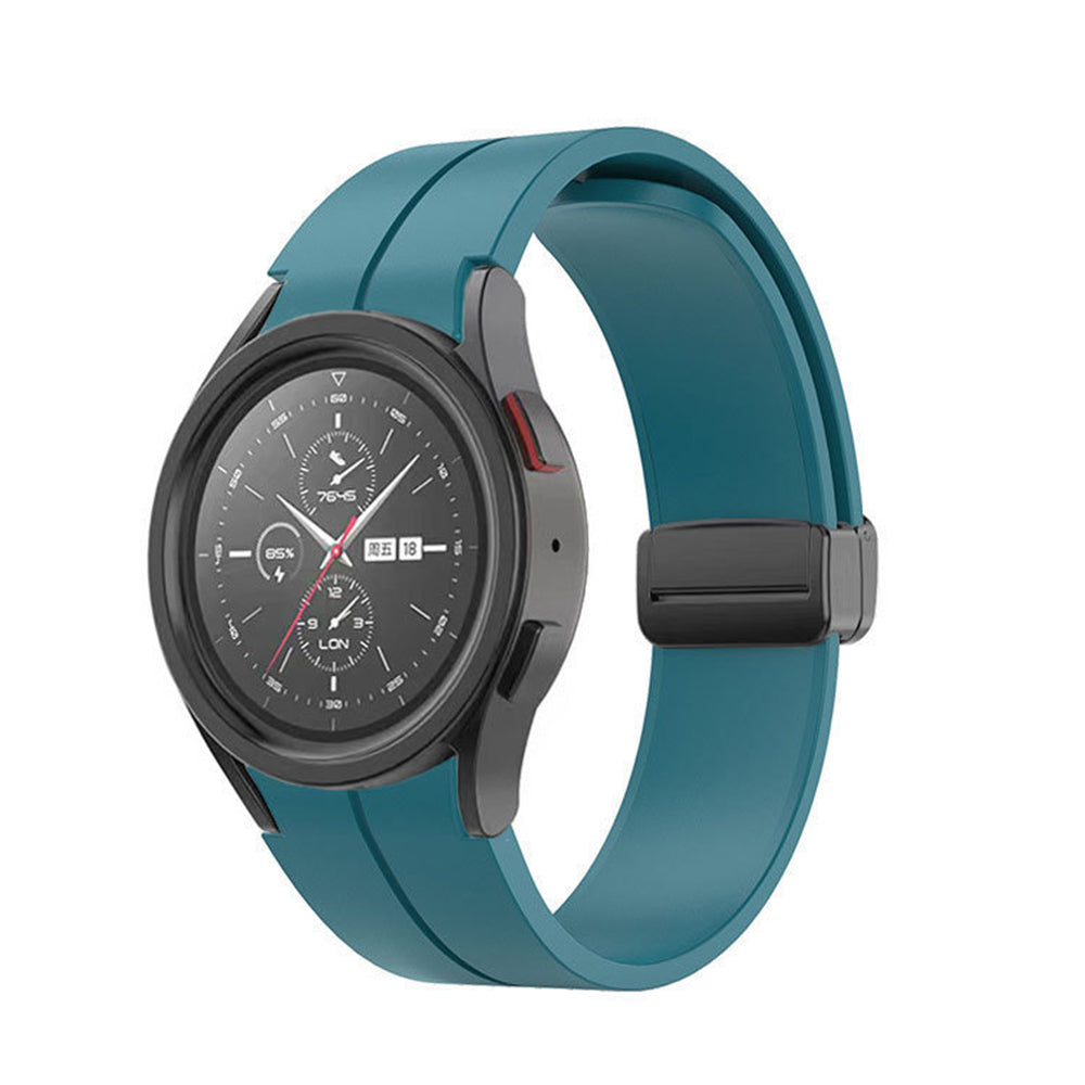 Magnetic Watch Band Silicone Strap for Samsung Galaxy Watch 4/5/5Pro/6 Blue