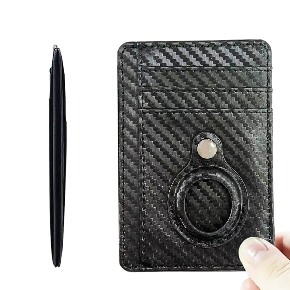 For Apple Airtag Wallet PU Leather Credit Card RFID Blocking Money Holder Cover Case