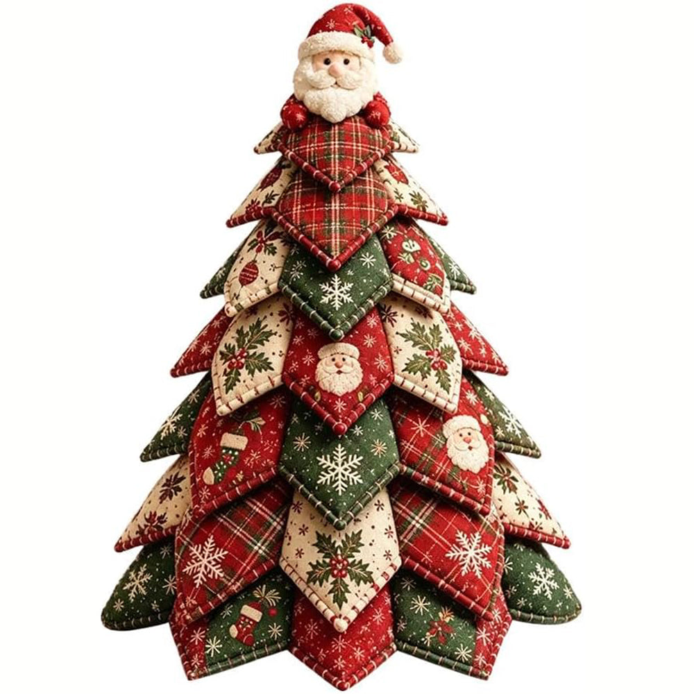 Christmas DIY Felt Craft Kit 3D Quilted Christmas Decoration Kit for Adult - Santa