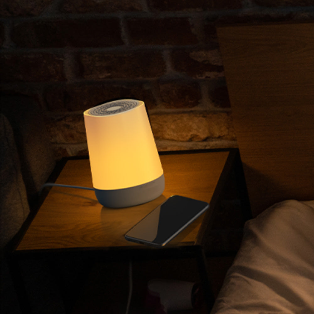 App Control White Noise Sound Machine with Adjustable Night Light 34 Sounds Sleeping Trainer Alarm Clock