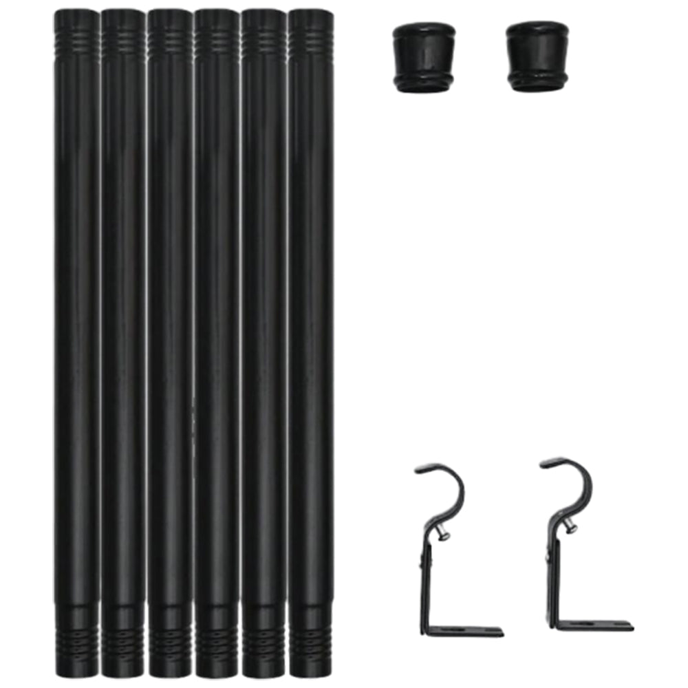 Curtain Rods Set Metal Splicing Curtain Poles