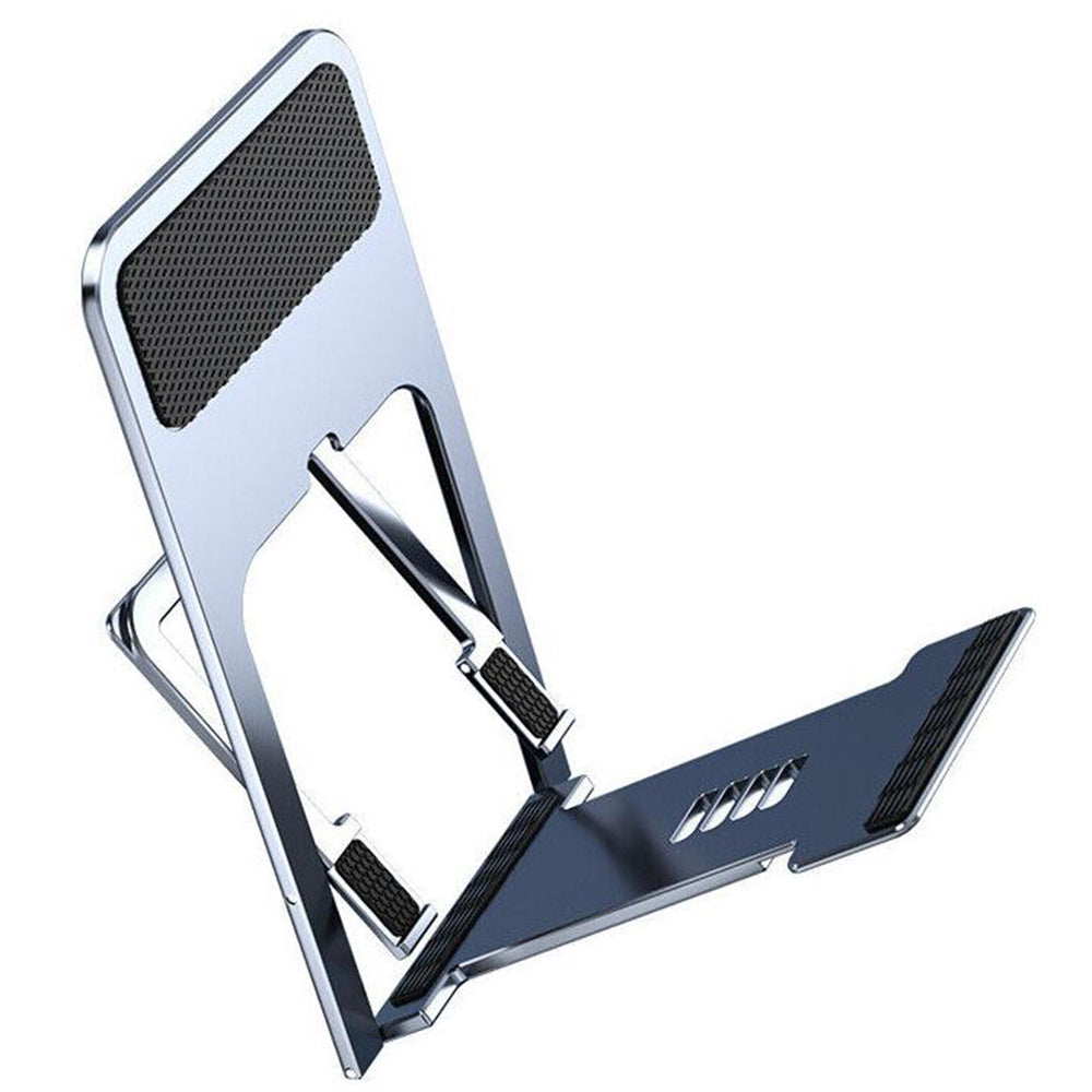 Adjustable Alloy Mobile Phone Mount Folding Stand for Smart Phone Tablet