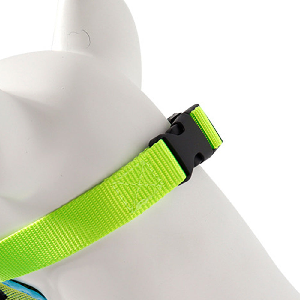 Dog Muzzle Air Mesh Adjustable Mouth Guard for Bark and Scavenging Prevention Green