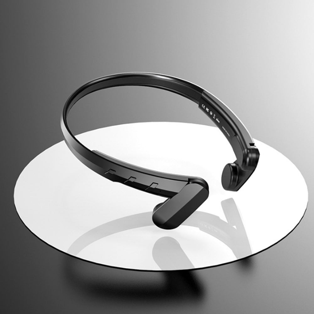 Wireless Bluetooth Open-Ear Headphone Air Conduction Earphones for Cycling Workouts Running Black