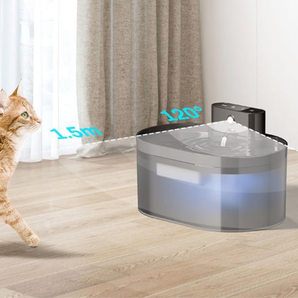 2.2L Automatic Electric Pet Water Fountain Dog Cat Drinking Dispenser with Filter