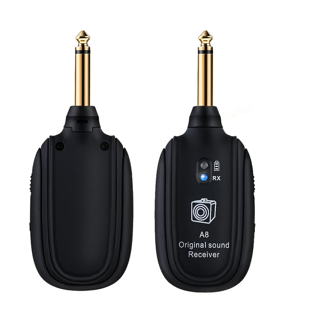 2.4GHz Wireless Guitar System USB Rechargeable Audio Transmission for Acoustic Electric Guitar Bass Keyboard