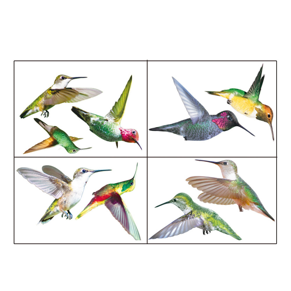 9 Hummingbird Wall Stickers Anti-Collision Window Clings Decals