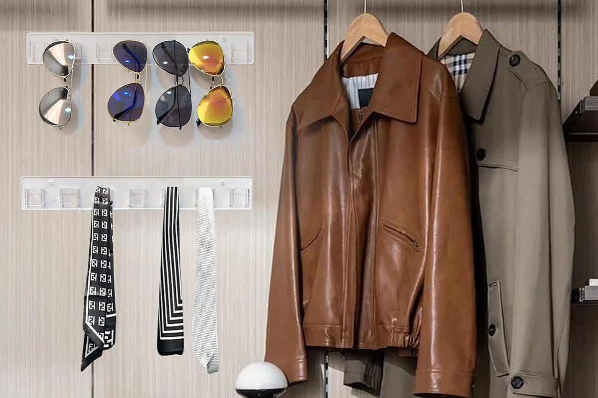 Sunglasses Rack Wall Clear Acrylic Wall Mount Glasses Holder Glasses Storage