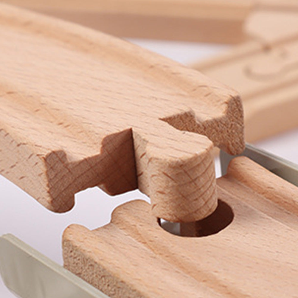 Wooden Train Set with Tracks ¨C Expandable and Changeable for Girls and Boys 6 Years Old Style 1