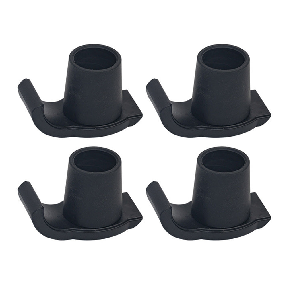 4Pcs Walker Ski Glides for Standard Walkers Anti-Friction TPR Universal Walker Accessories for Indoor Use Black