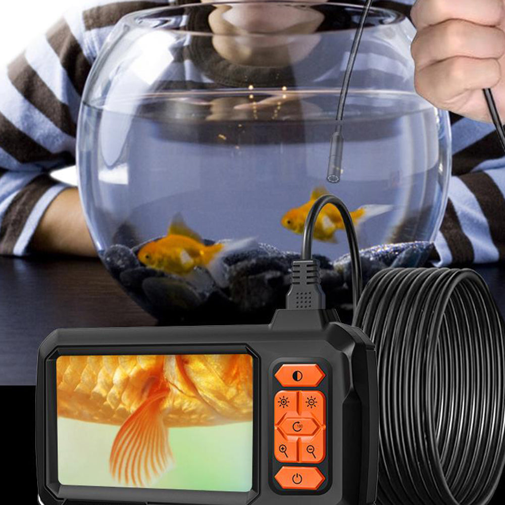 1080P 8mm Industrial Lens Endoscope 4.3Inch Screen Inspection Camera Borescope