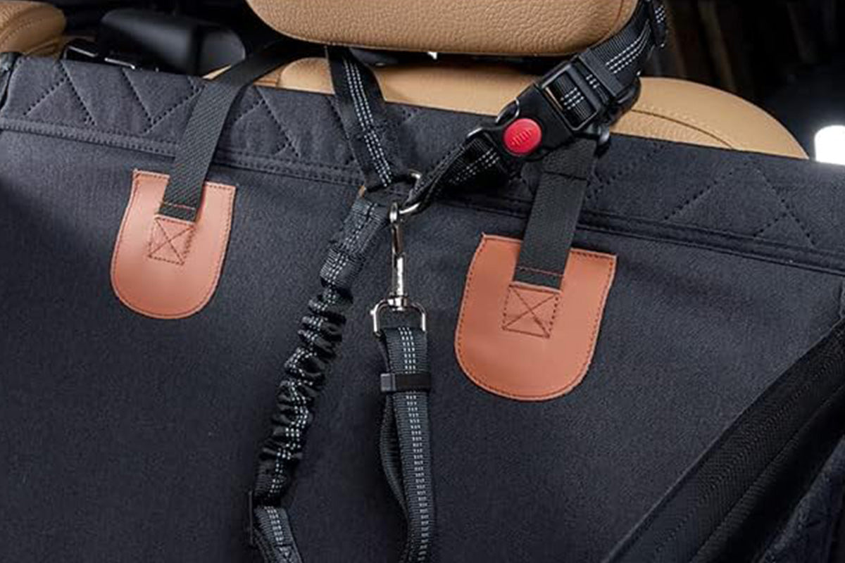 Dog Car Seat with Hard Bottom - Black