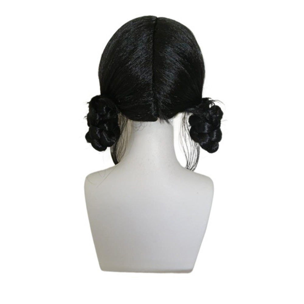 Kids Cosplay Wig for Girls Cartoon Role Play Costume & Halloween Party Gift Black