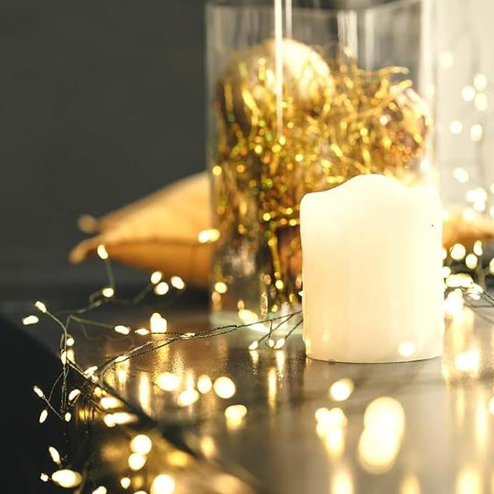 3M 100LEDs Battery Operated Christmas Fairy Light 8 Modes and Timer Light String