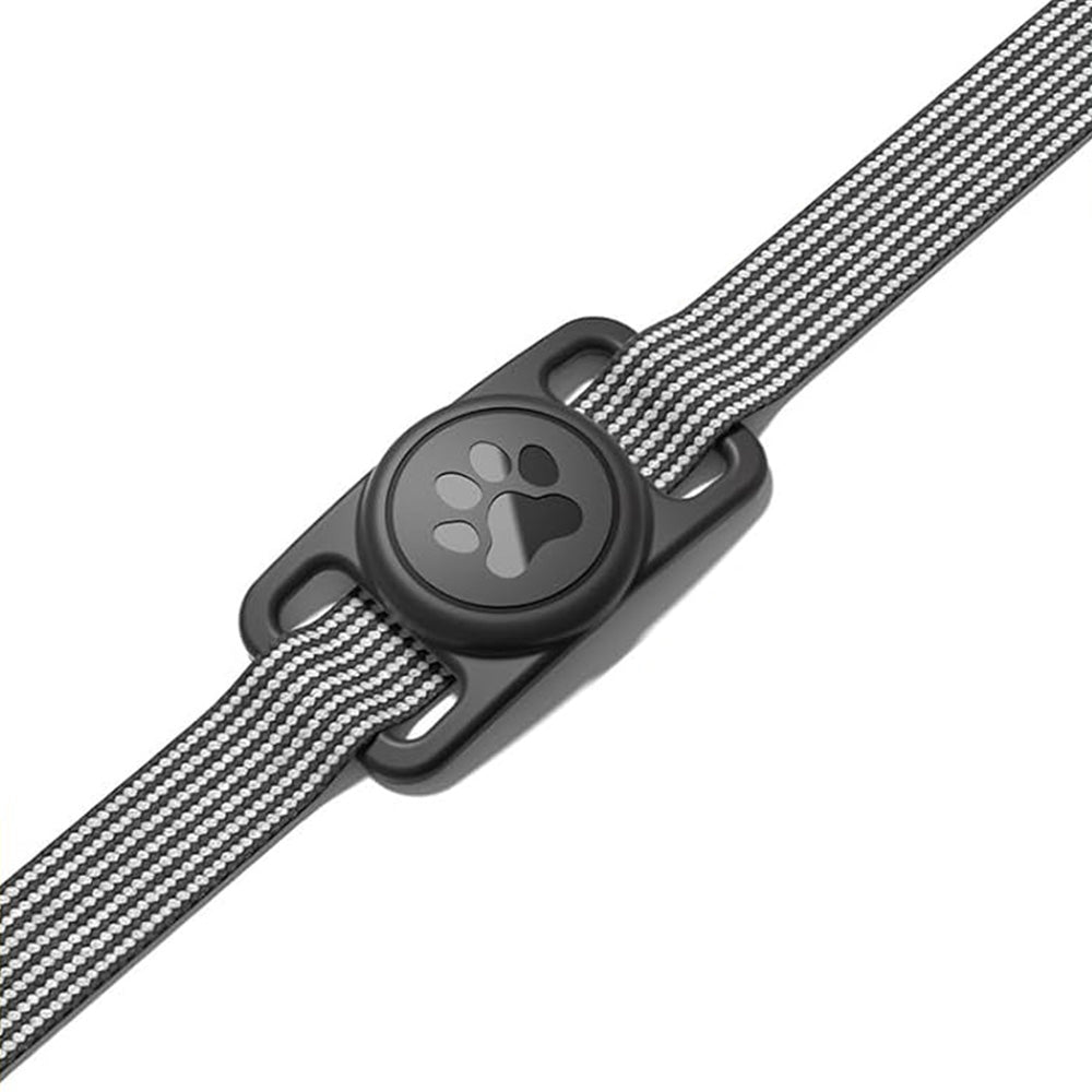 2PCS Waterproof Silicone Dog Collar Holder for Apple AirTag Black