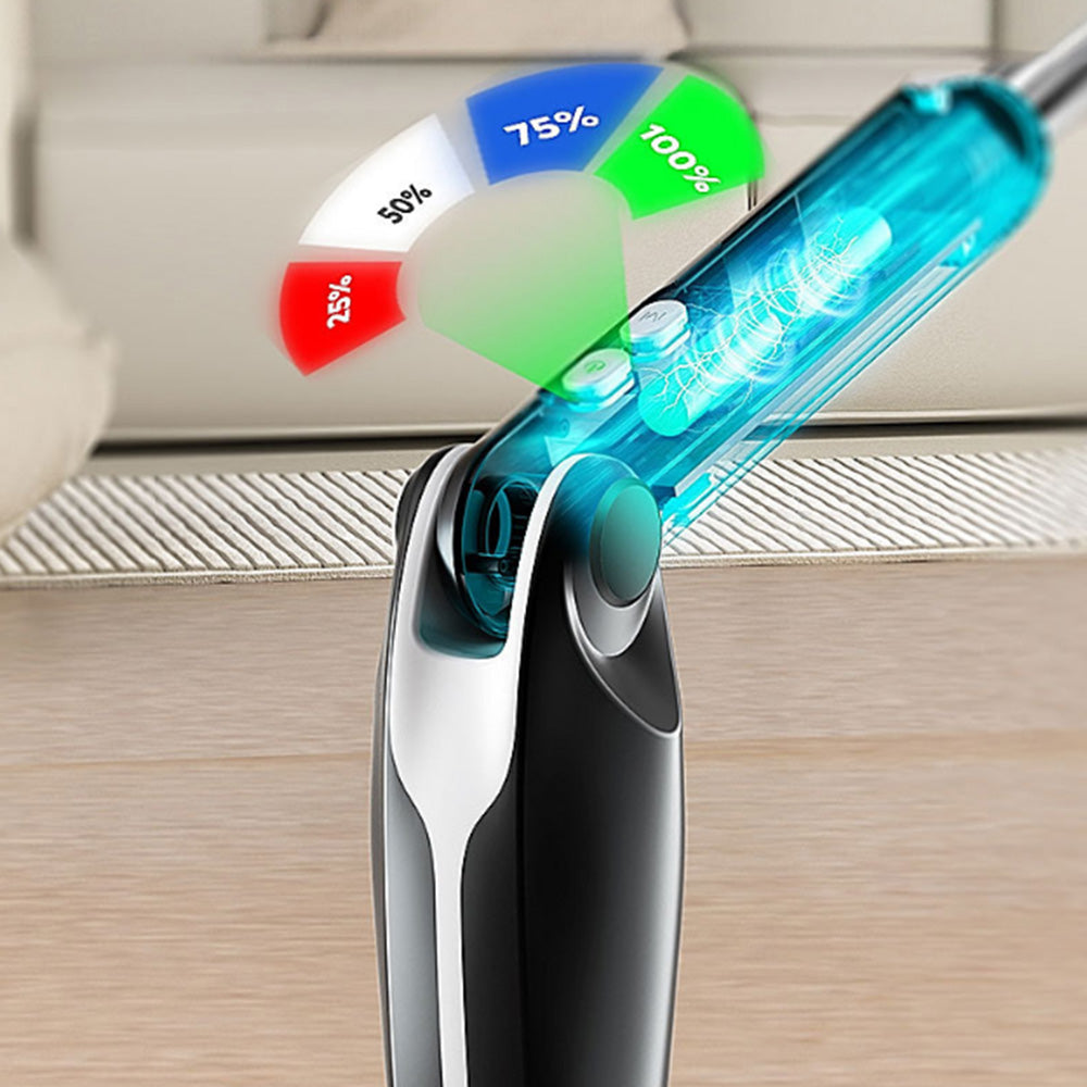 Long Handle Electric Spin Scrubber with 4 Adjustable Angles and 8 Brush Heads