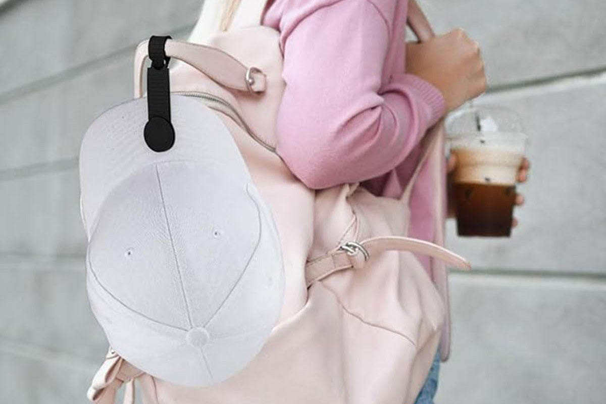 2Pcs For Luggage Magnetic Hat Clip Travel Accessories Hat on Bag Clip Hat Holder-Black