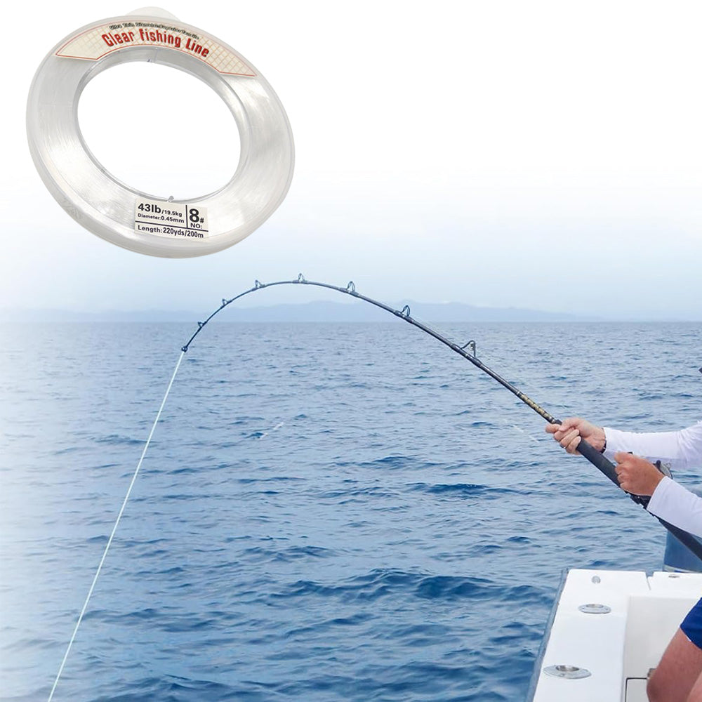 2Pcs Clear Fishing Line Wire 0.45mm 200m Invisible Nylon Thread for Hanging Balloons