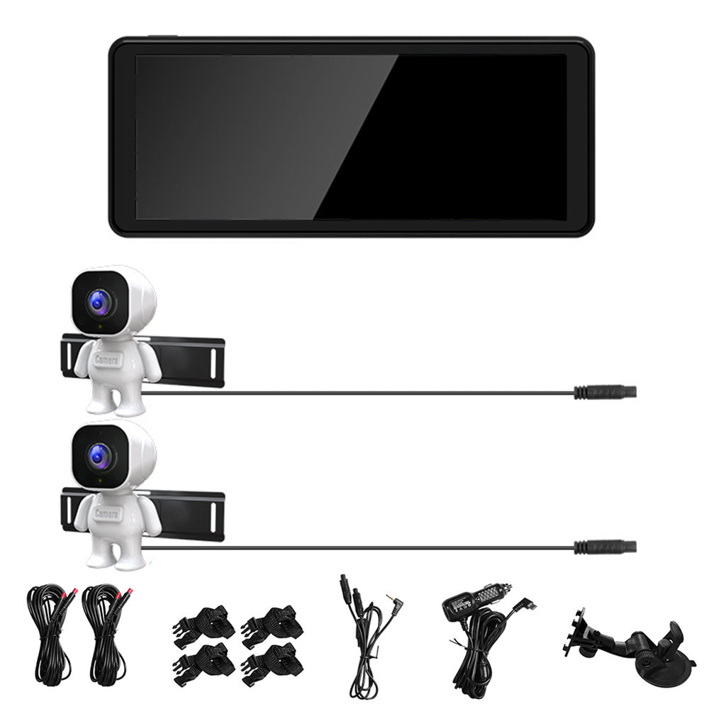 Dual View Kids Car Camera with 6.86 inches HD Display with Night Vision Adjustable Angle