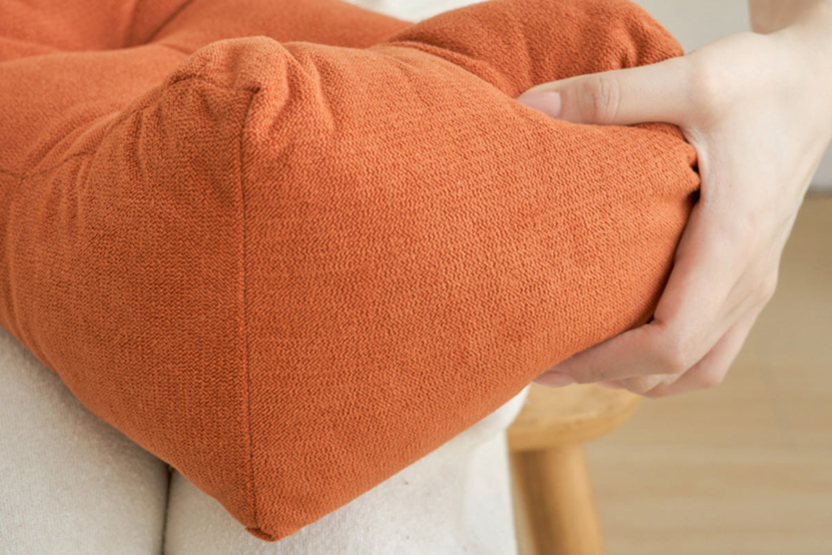 Lumbar Support Pillow PP Cotton Low Back Pillow Office Chair Lumbar Cushion-Orange