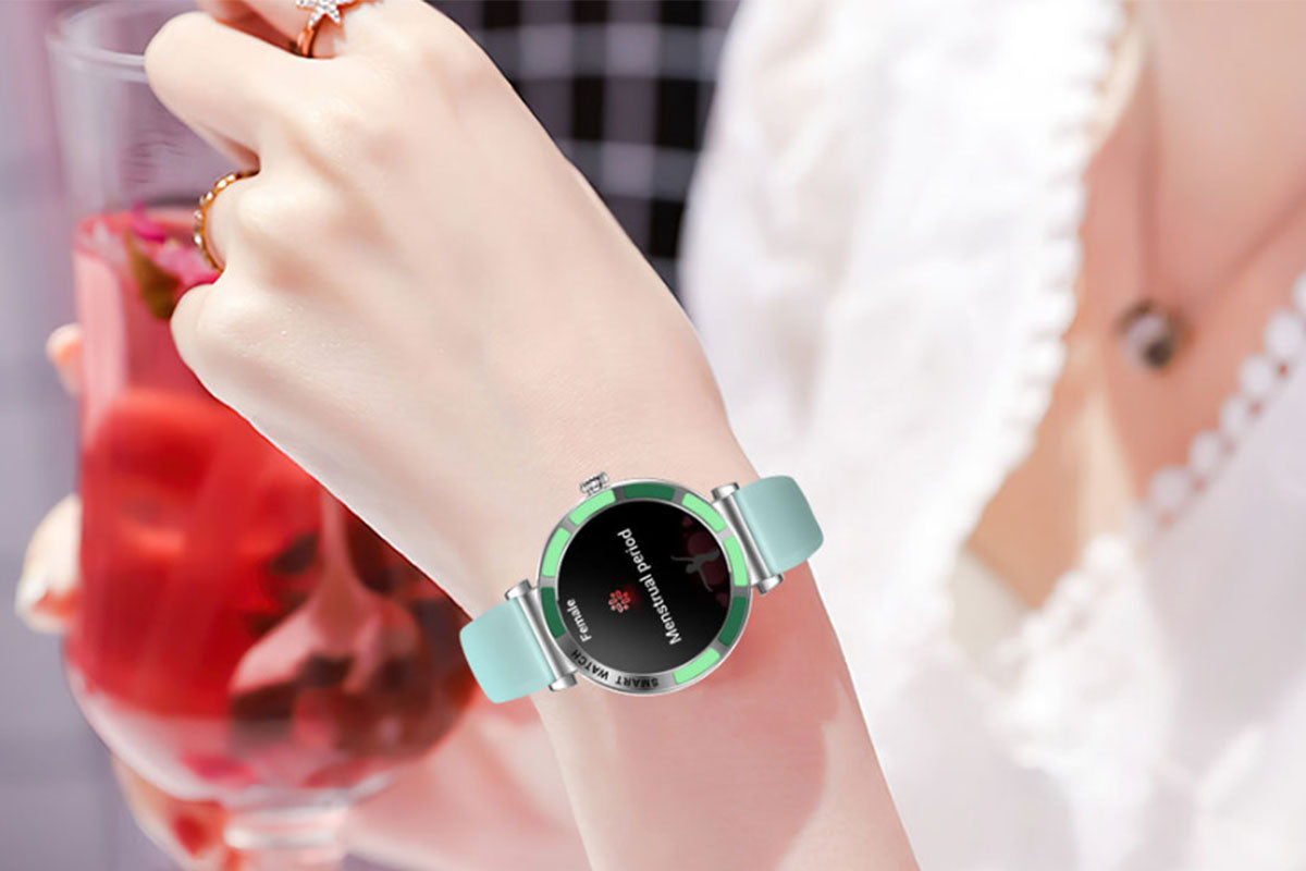 Bluetooth Smart Watch for Women IP67 Waterproof Smartwatch with 100+Sports Modes-Silver